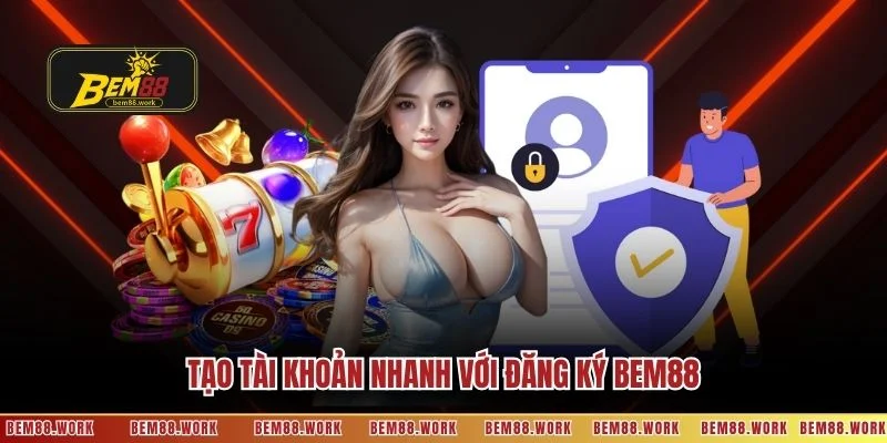 Tạo tài khoản nhanh với đăng ký BEM88